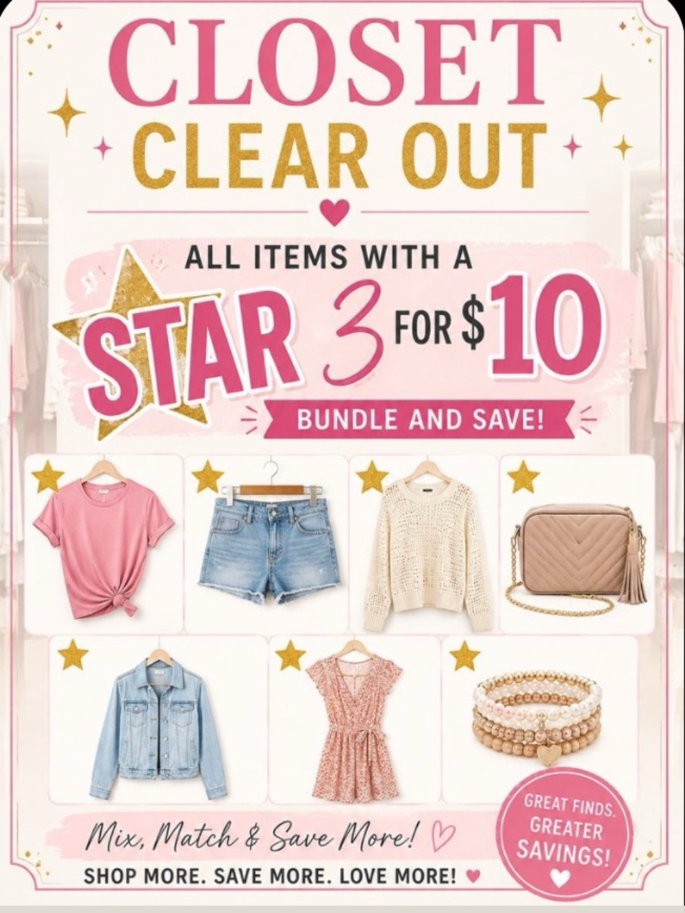 ⭐️⭐️⭐️Closet Clear Out Sale